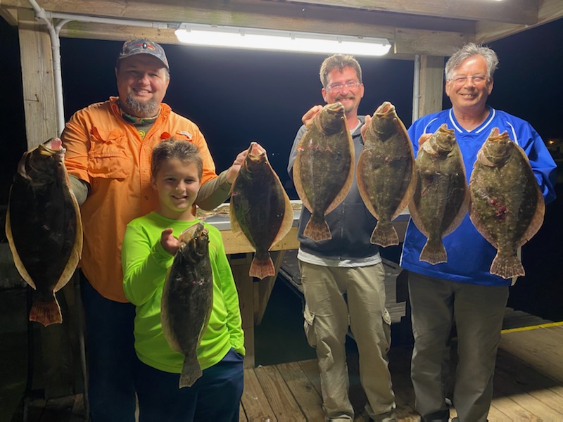 Night Fishing Flounder