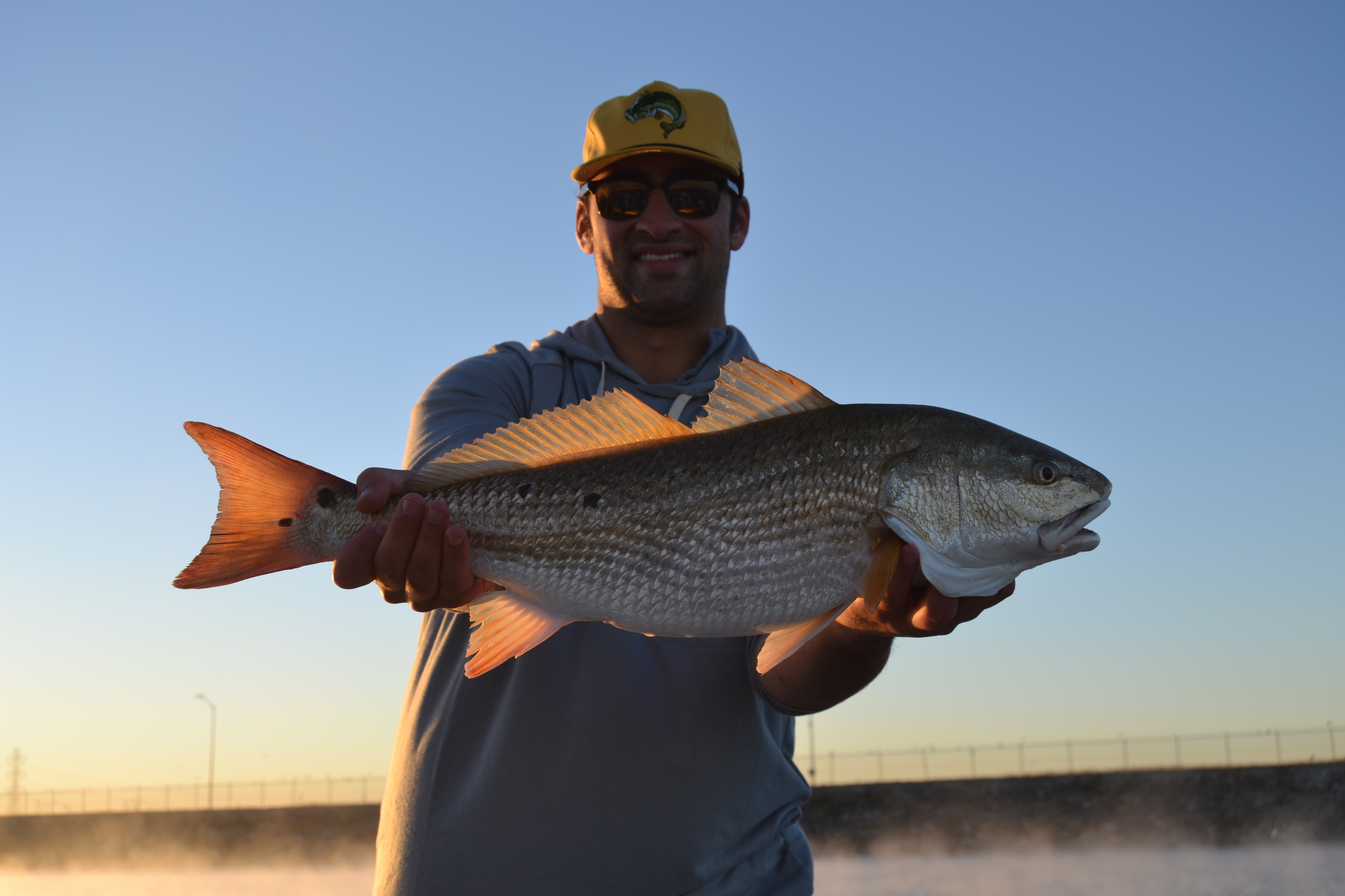 freshwater redfish calaveras lake fishing