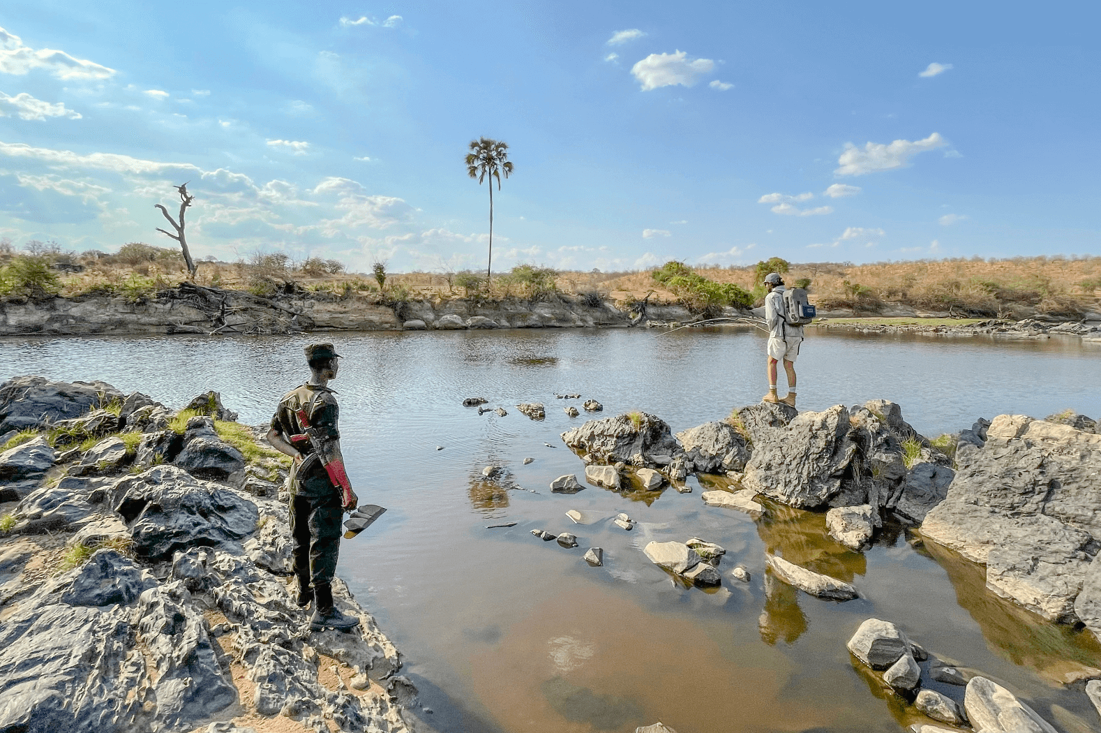 Fly fishing for tigerfish ruaha