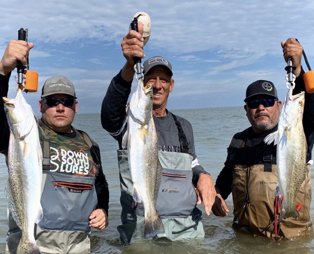 wade fishing for speckled trout