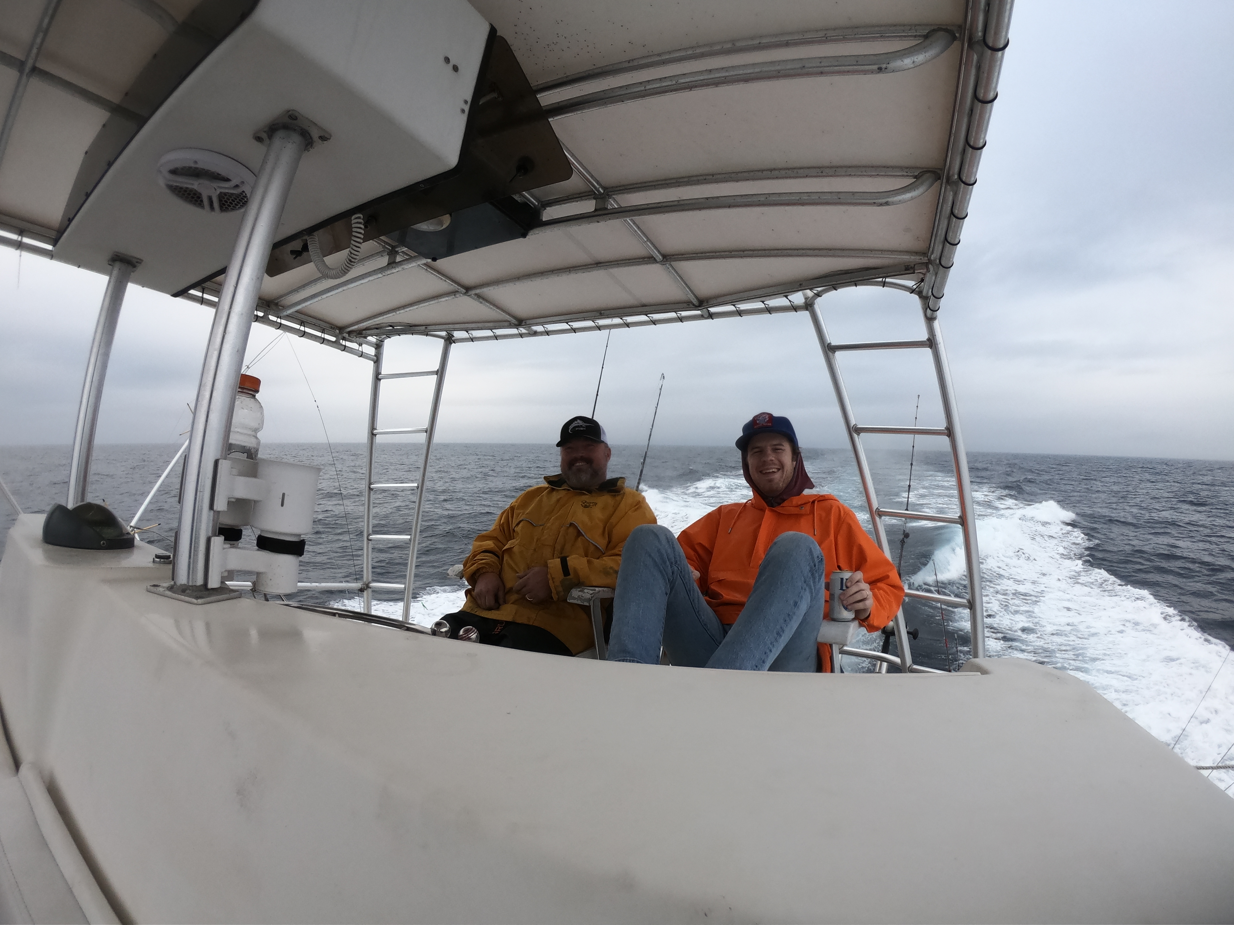 customer and guide on a fishing trip