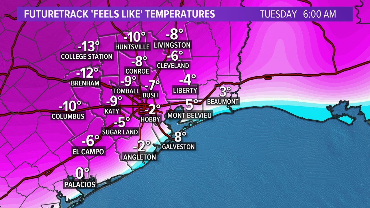 texas arctic cold front