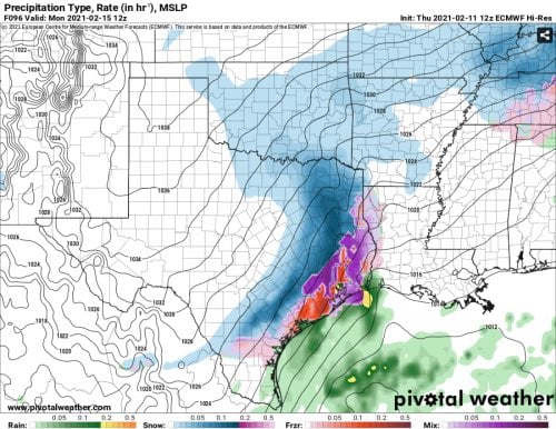 cold front in texas