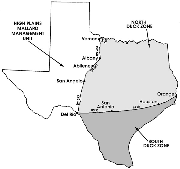Duck Hunting Zone Map