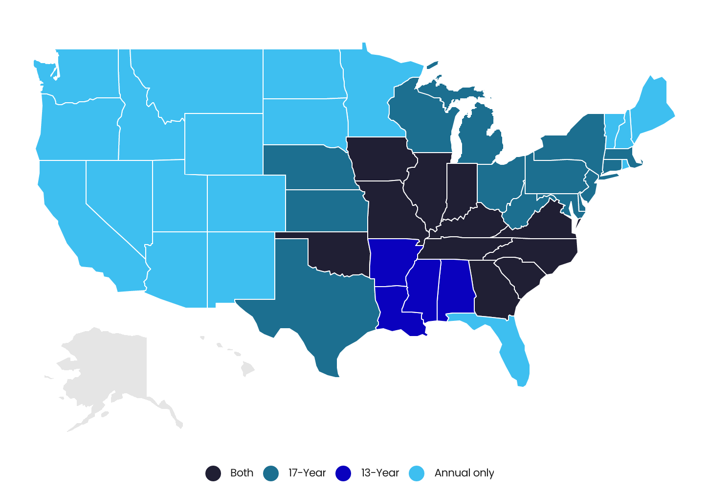 Map of Cicadas In The US