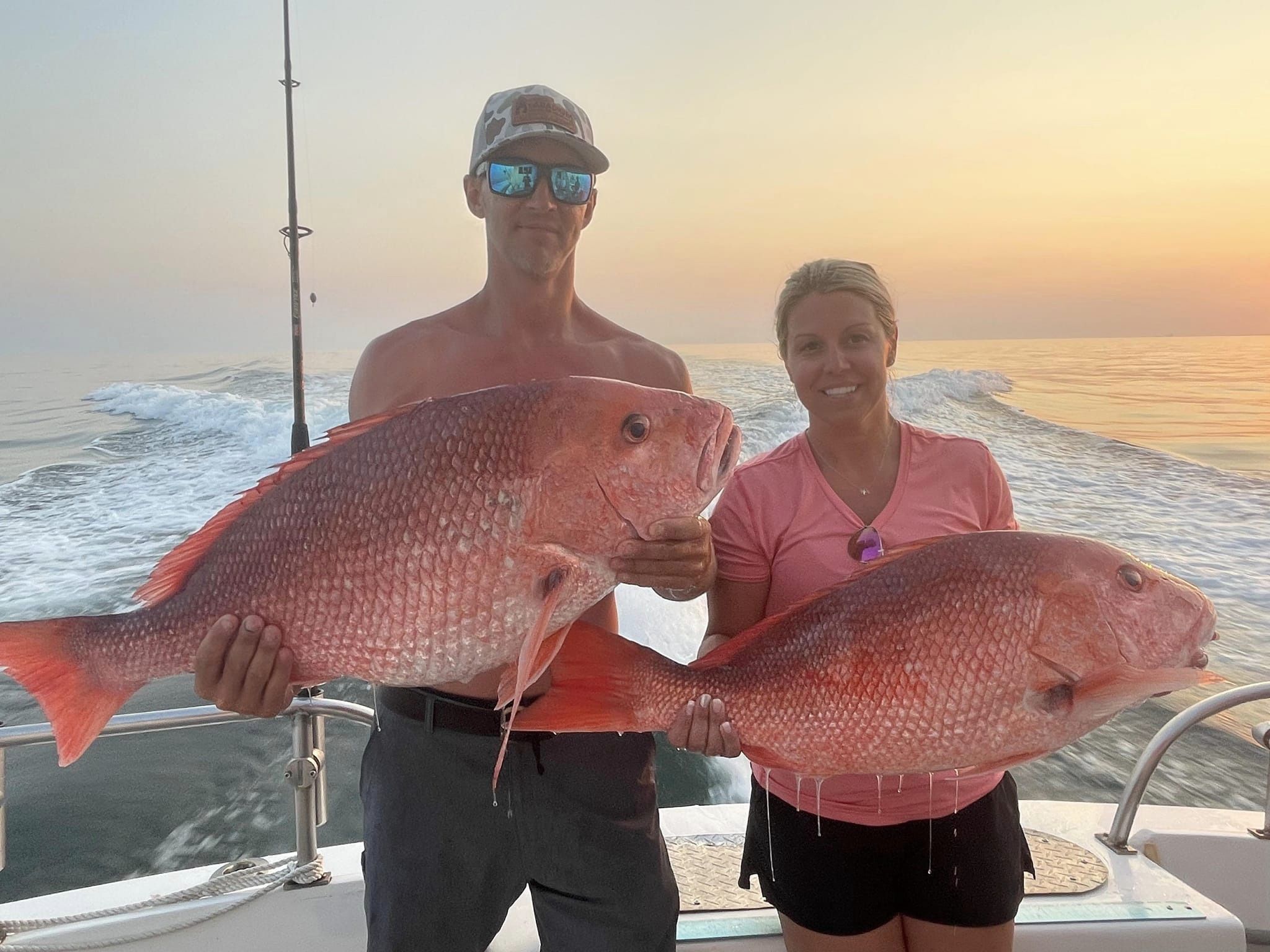Red Snappers Caught Near Orange Beach AL