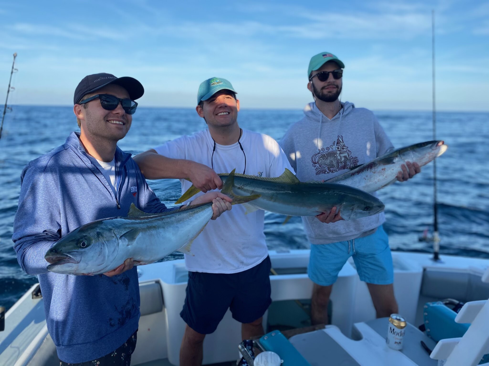 Men with yellowtail in baja california fishing