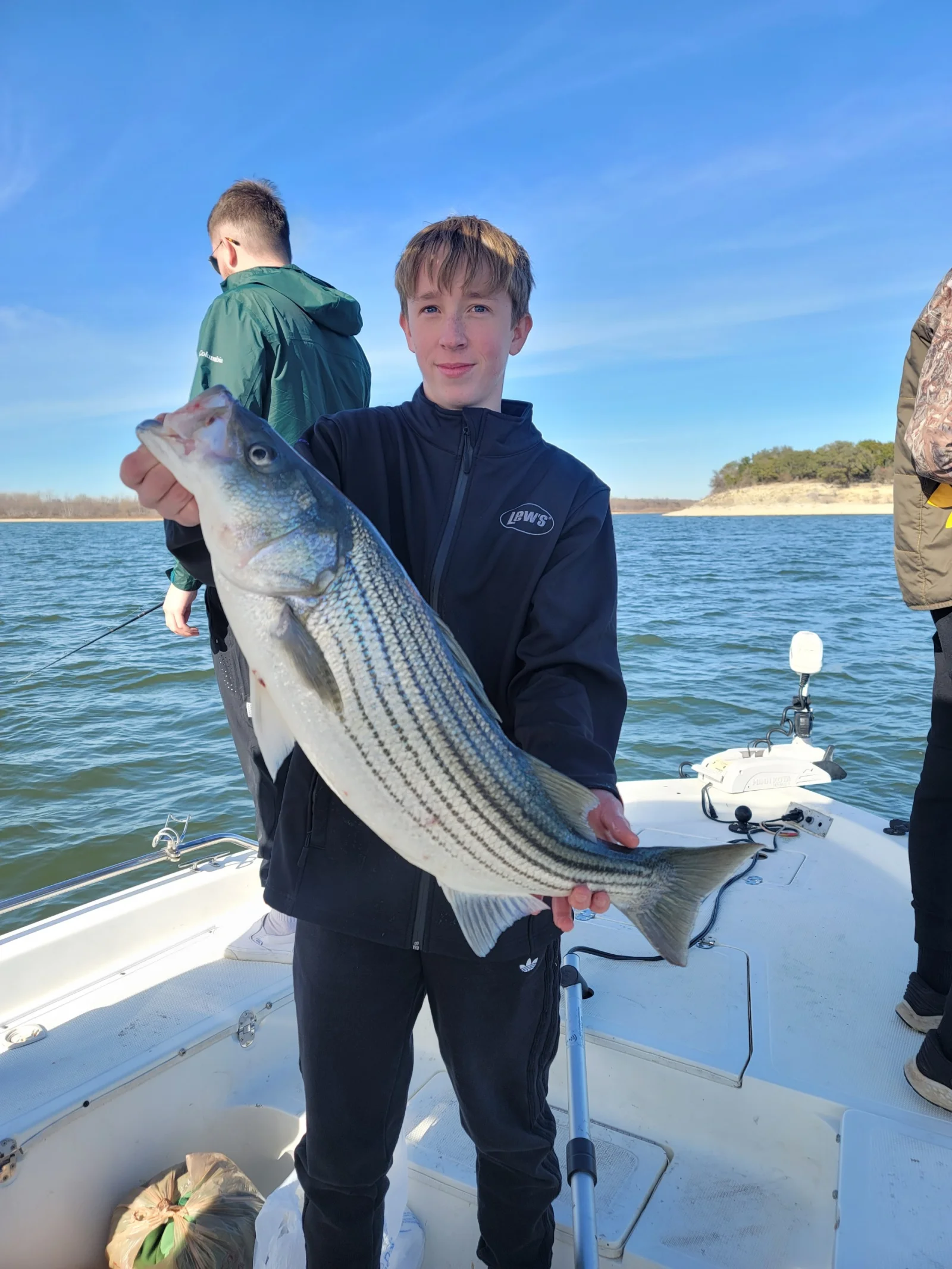 Striped Bass Fishing in Whitney, Texas