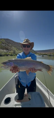 Fishing in Navajo Dam, New Mexico
