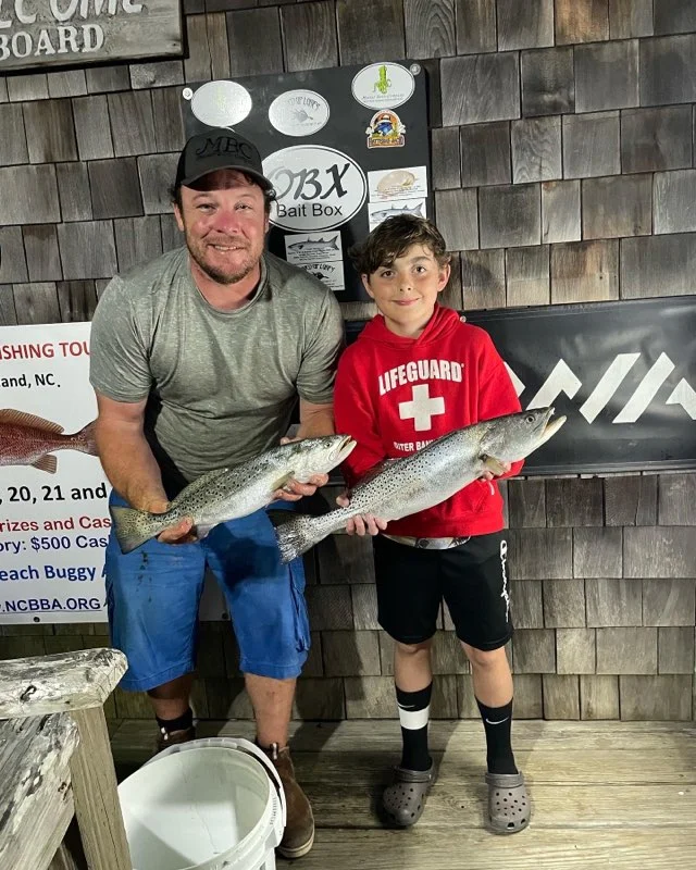 Speckled Trout / Spotted Seatrout fishing in Rodanthe, North Carolina
