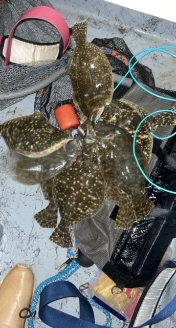 Flounder fishing in Port O'Connor, Texas