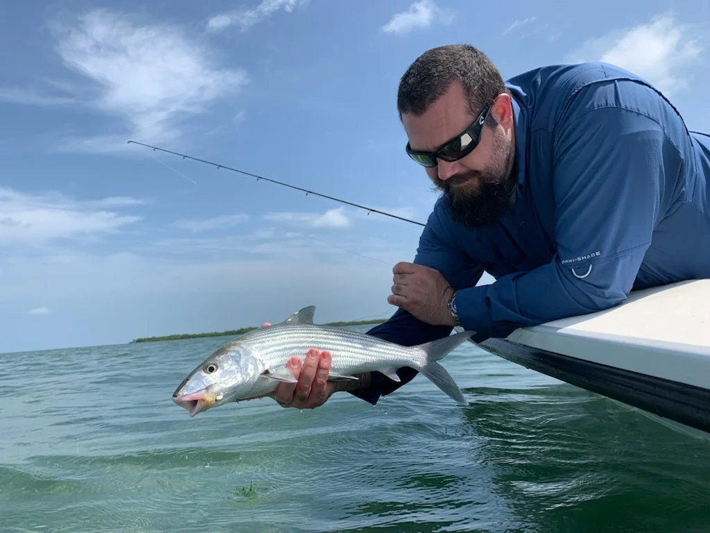 Permit fishing in Cudjoe Key, Florida