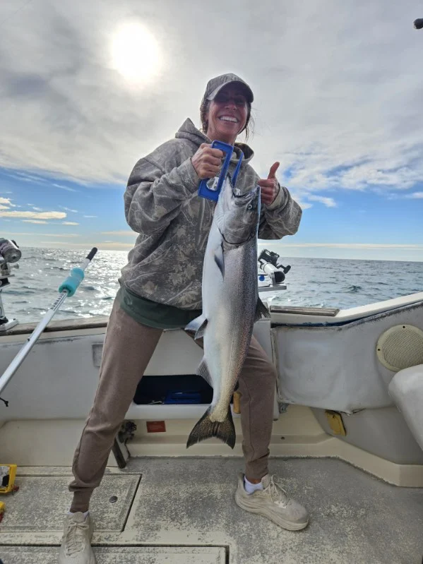Fishing in Port Washington, Wisconsin