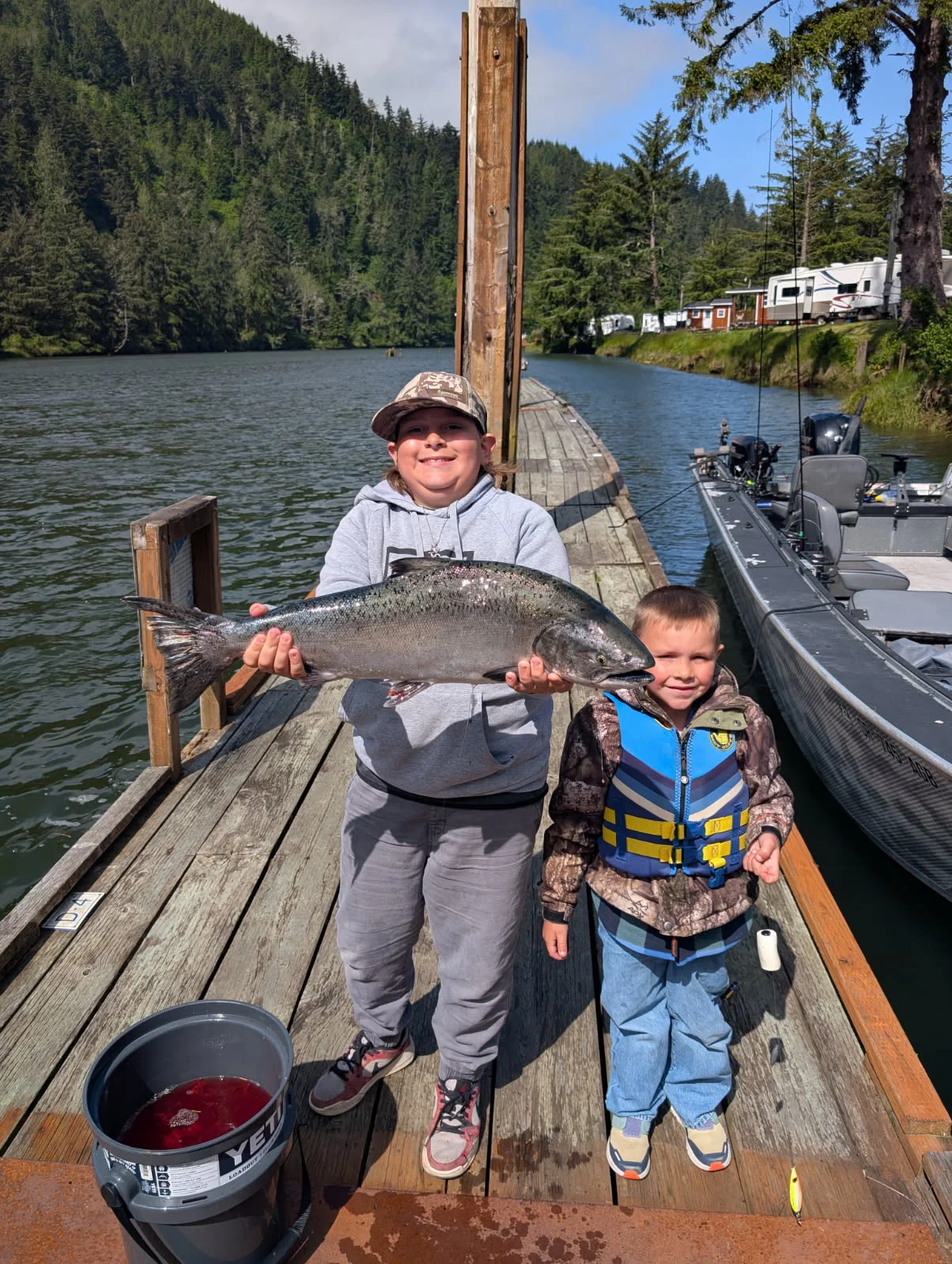 Fishing in Lincoln City, Oregon