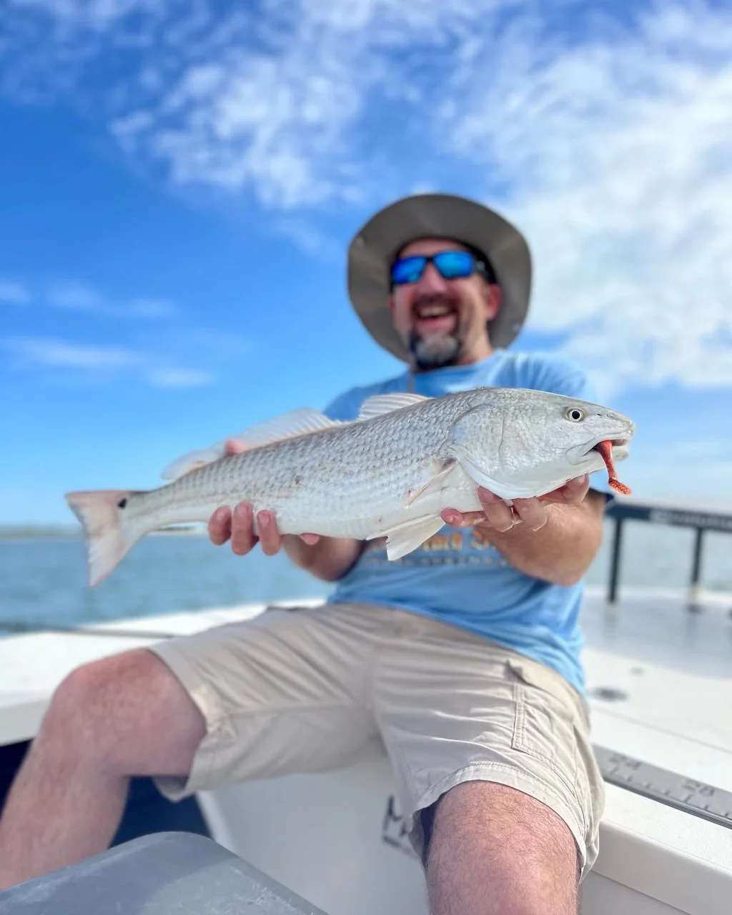Redfish fishing in Wrightsville Beach, North Carolina, USA