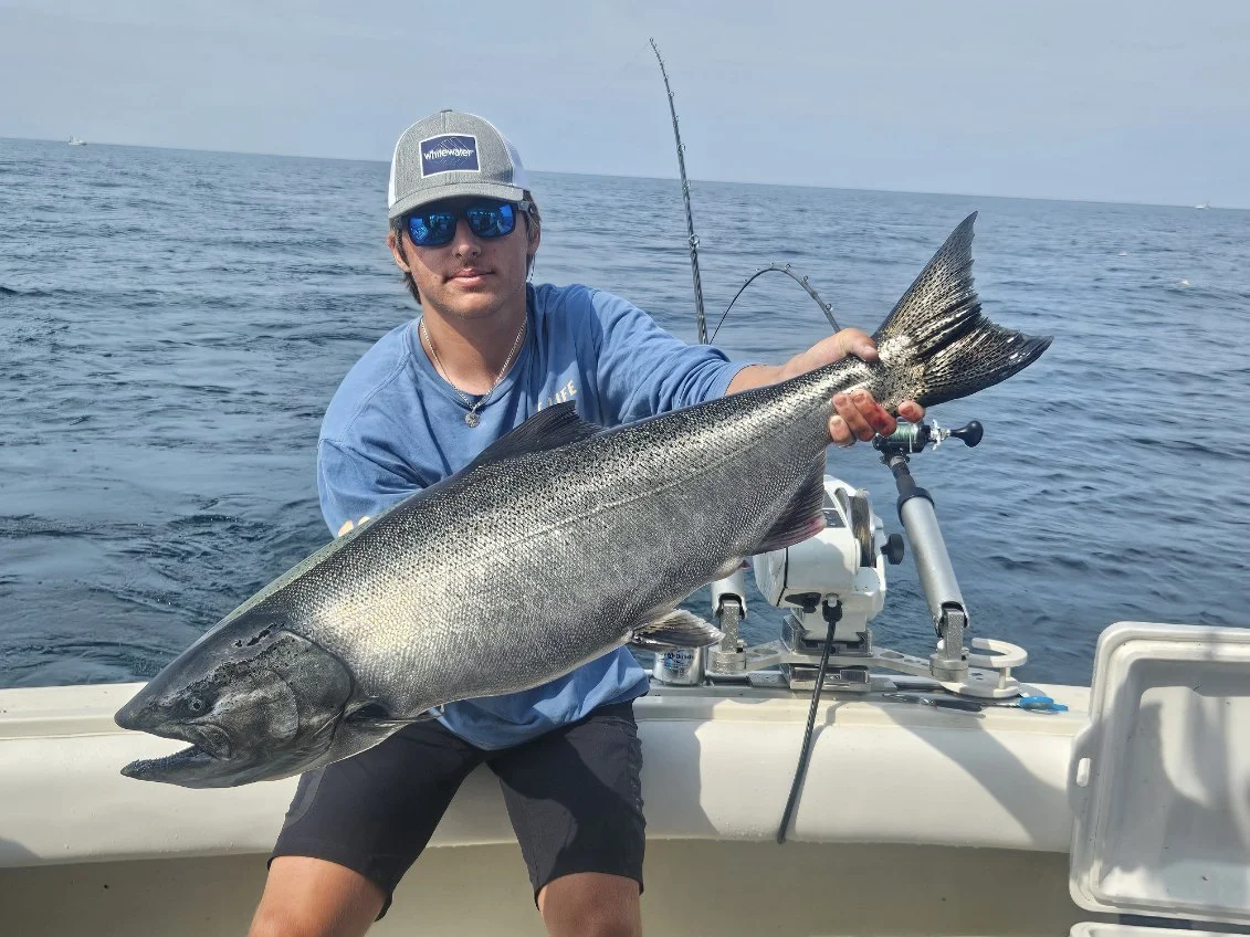 Chinook Salmon Fishing in Grand Haven, Michigan