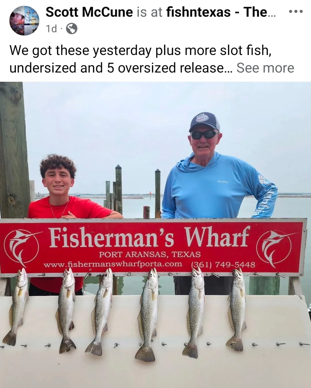 Fishing in Port Aransas, Texas