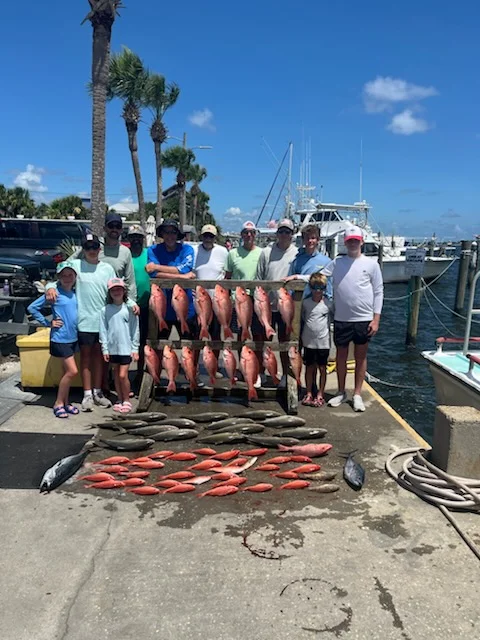 False Albacore, Red Snapper, Spanish Mackerel, Vermillion Snapper Fishing in