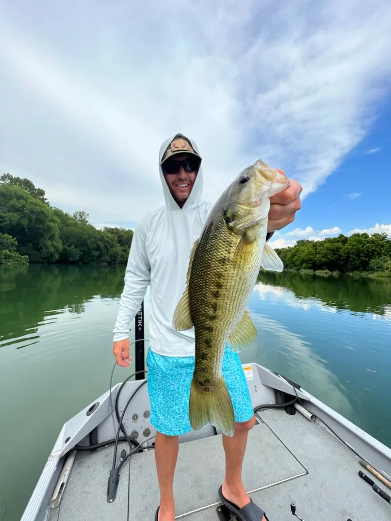 Largemouth Bass fishing in Buda, Texas