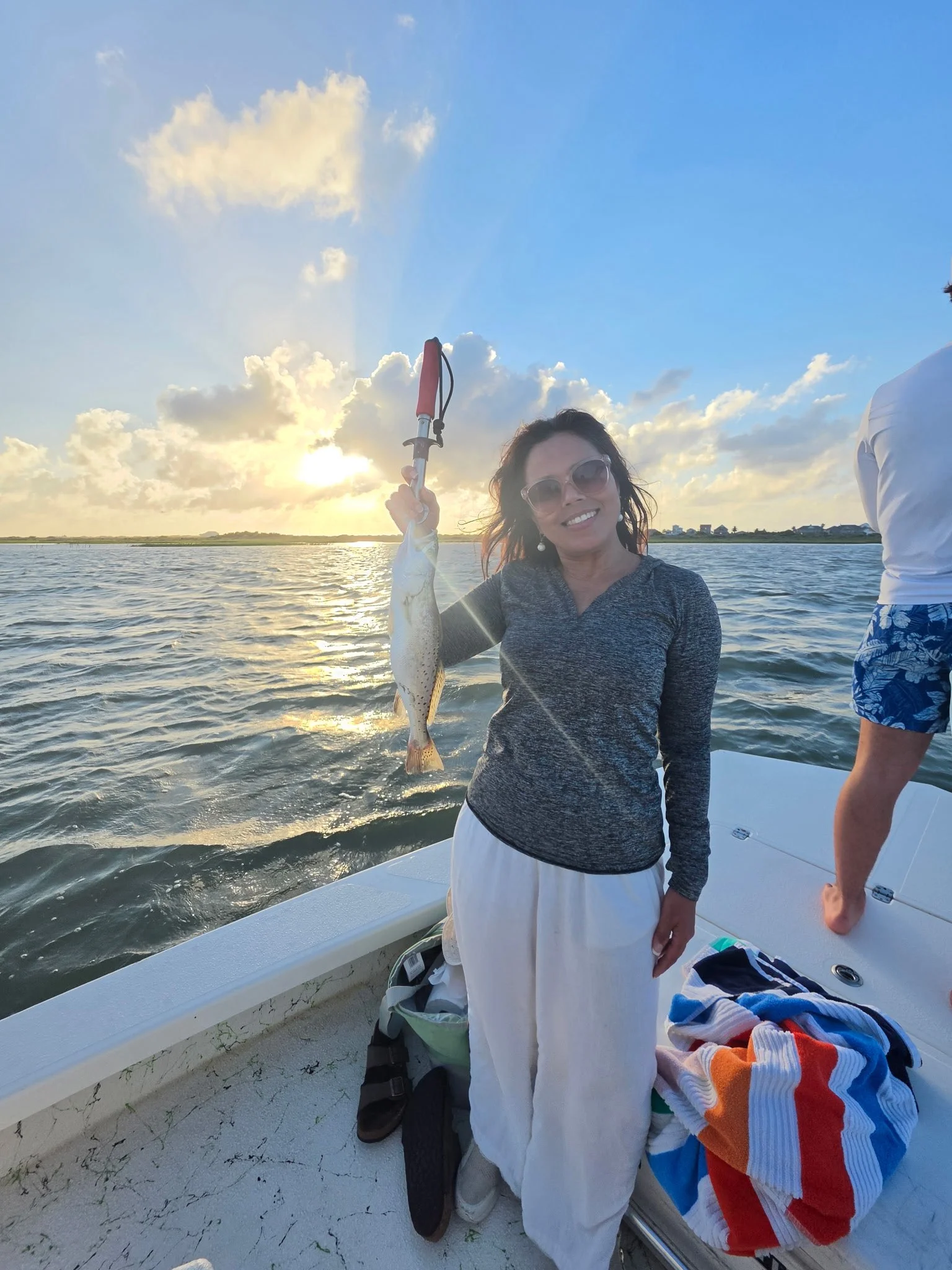 Fishing in Port O'Connor, Texas