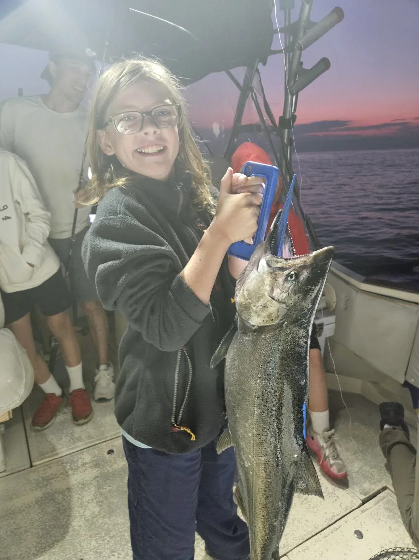 Fishing in Port Washington, Wisconsin