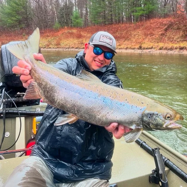 Fishing in Big Rapids, Michigan