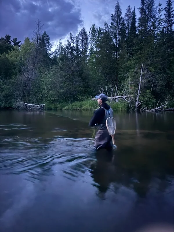 Fishing in Harrietta, Michigan