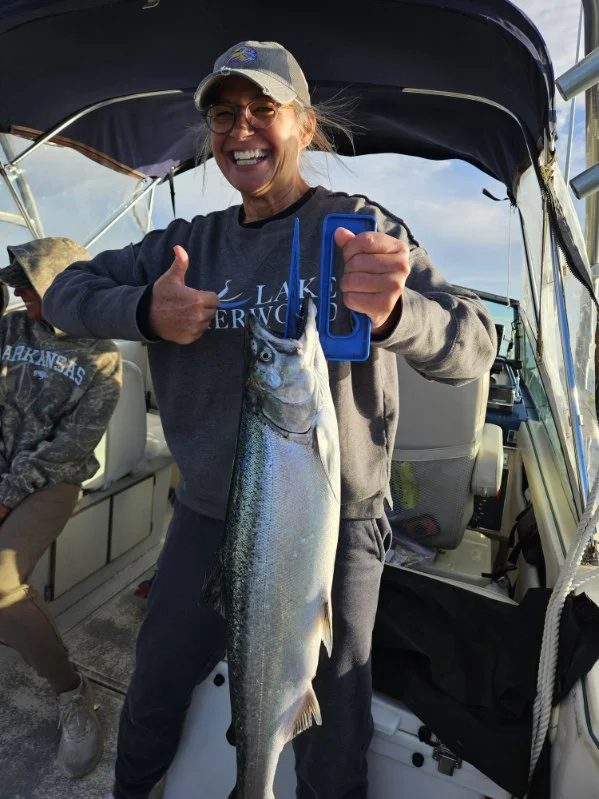 Fishing in Port Washington, Wisconsin