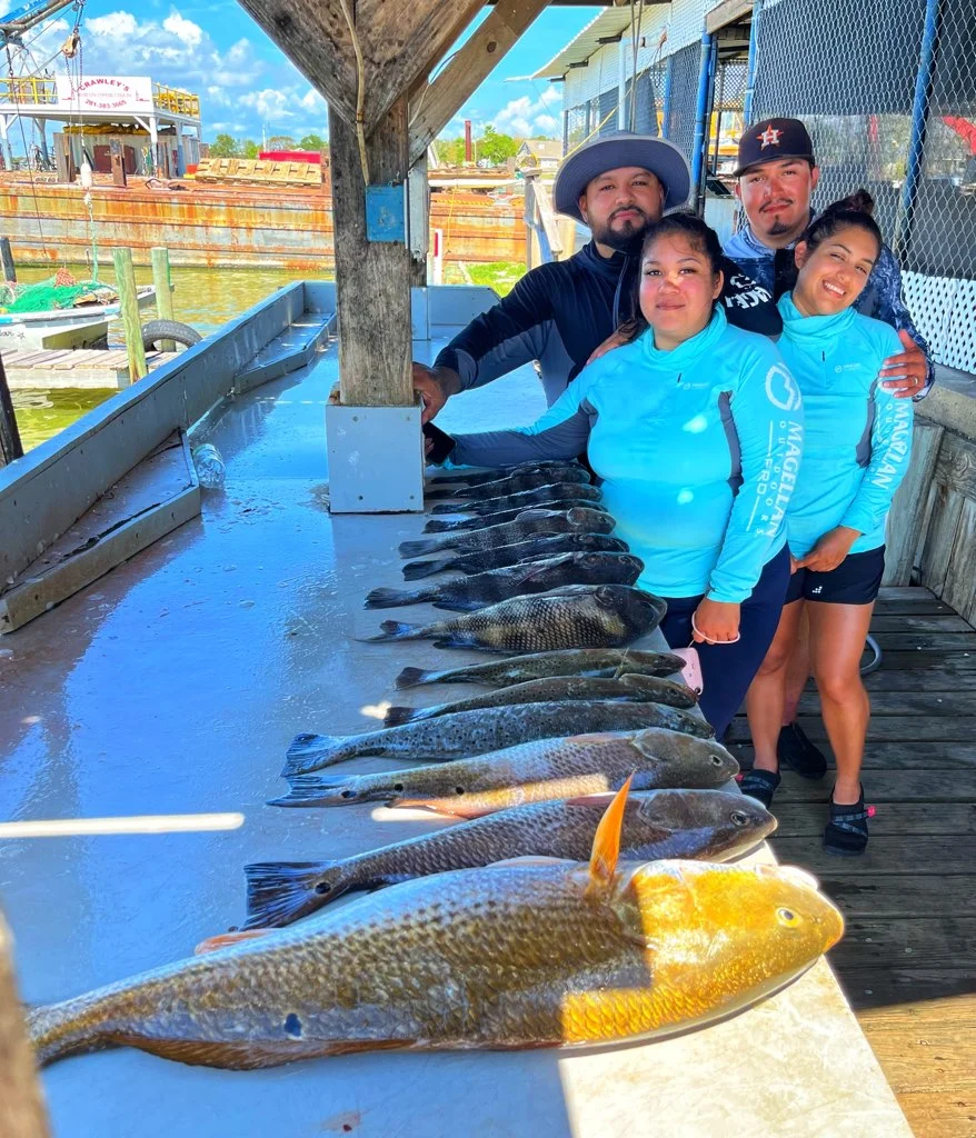 Black Drum, Redfish, Sheepshead Fishing in Galveston, Texas