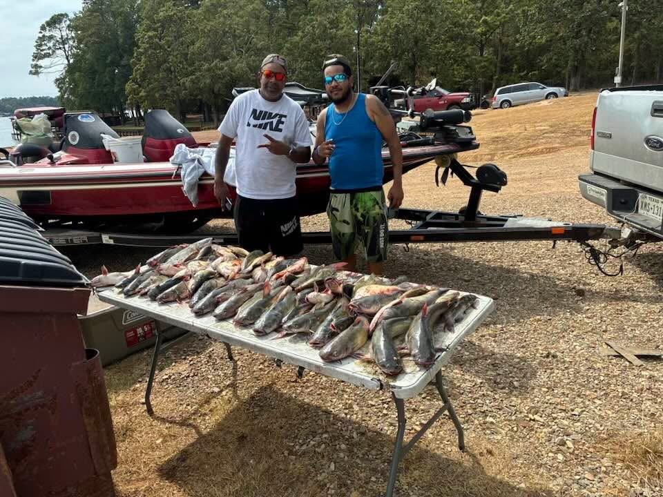 Fishing in Scroggins, Texas