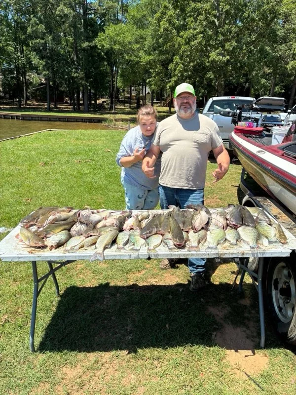 Fishing in Scroggins, Texas