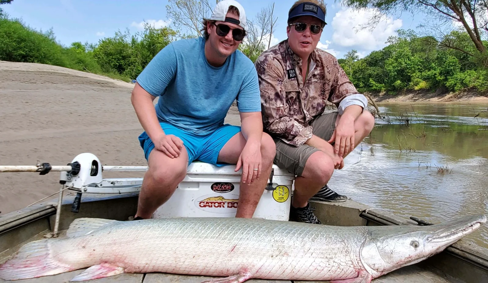 Alligator Gar fishing in Corsicana, Texas