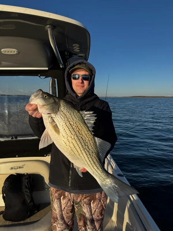 Fishing in Little Elm, Texas