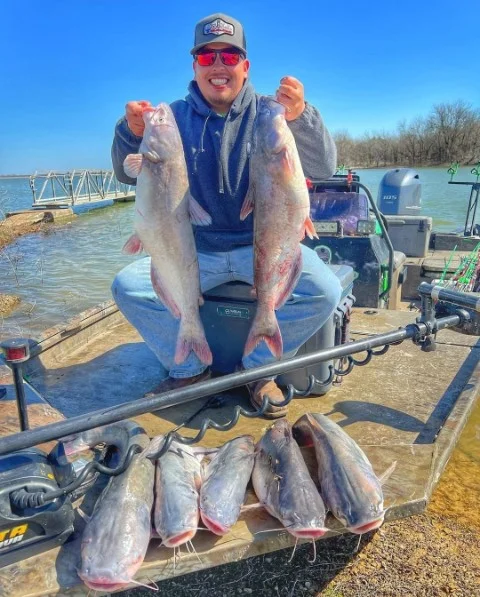 Blue Catfish Fishing in Dallas, Texas