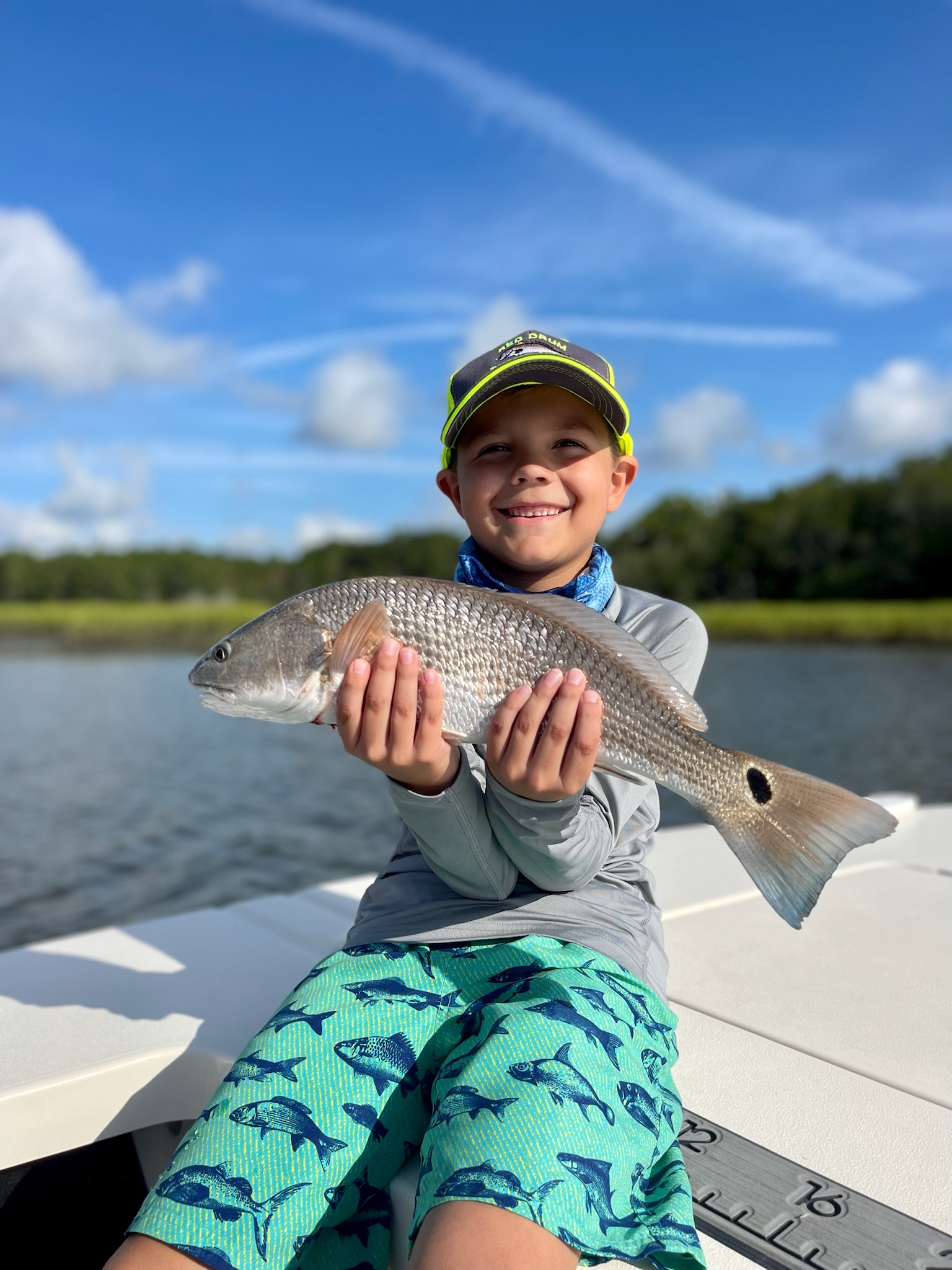 Redfish fishing in Wrightsville Beach, North Carolina, USA