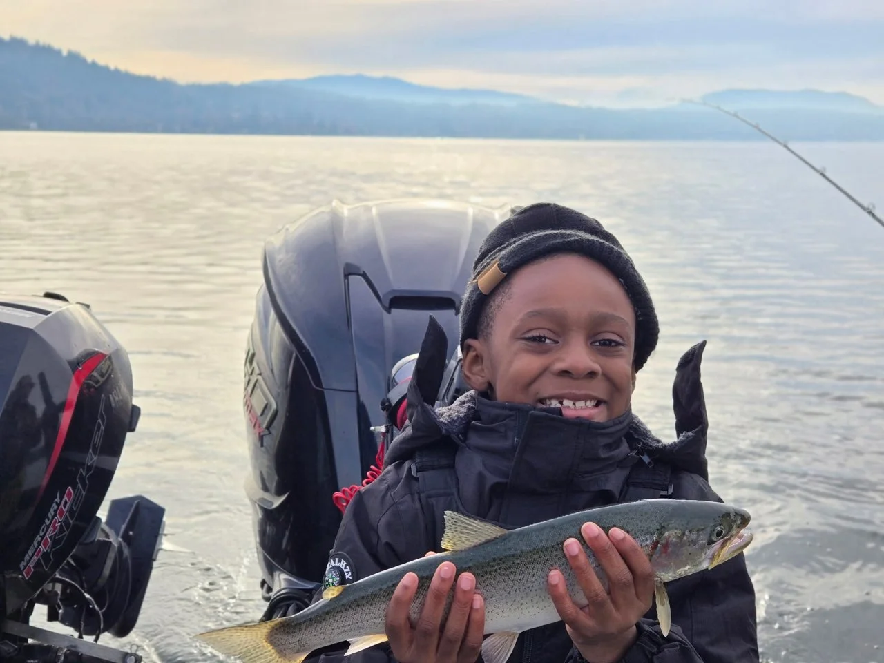 Fishing in Lake Stevens, Washington