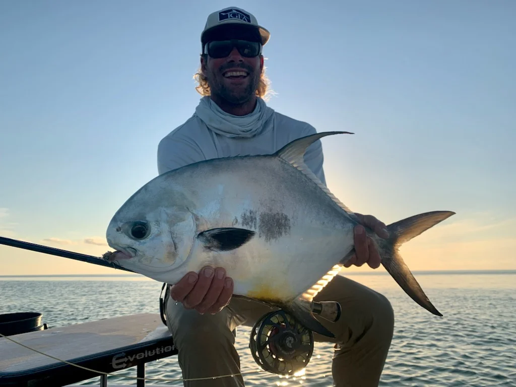 Permit fishing in Cudjoe Key, Florida