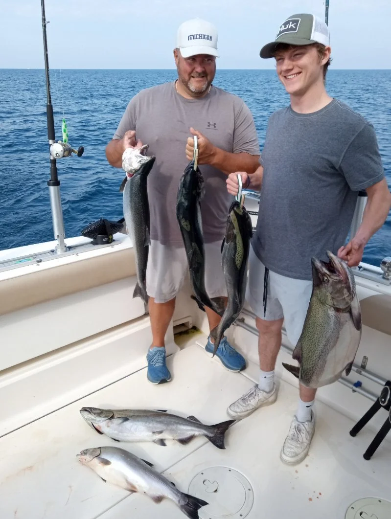 Fishing in Thompsonville, Michigan