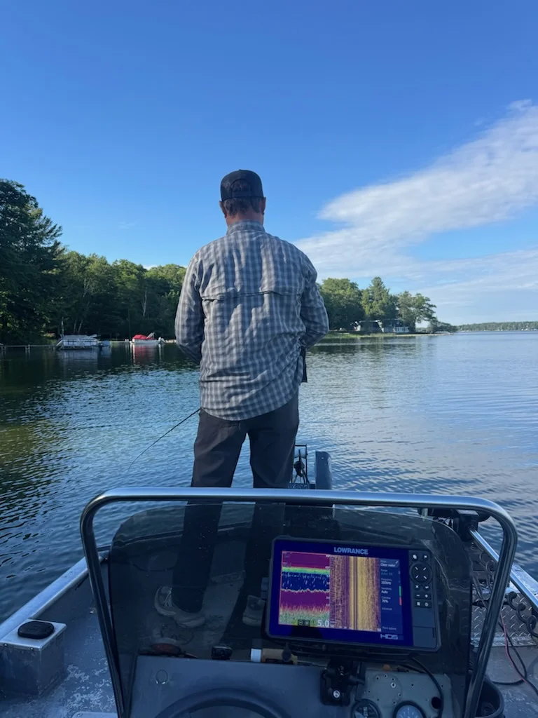 Fishing in Harrietta, Michigan