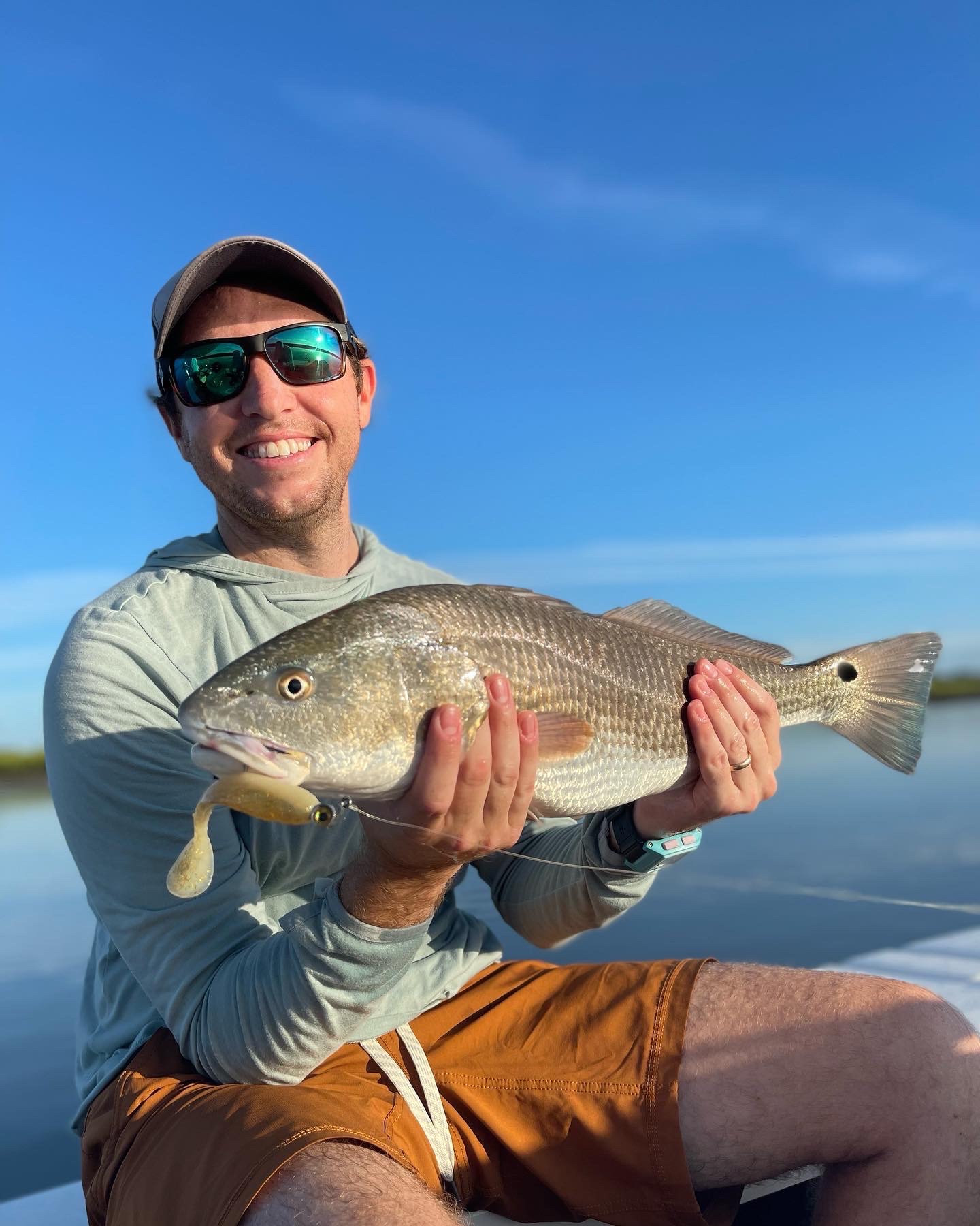 Redfish fishing in Wrightsville Beach, North Carolina, USA