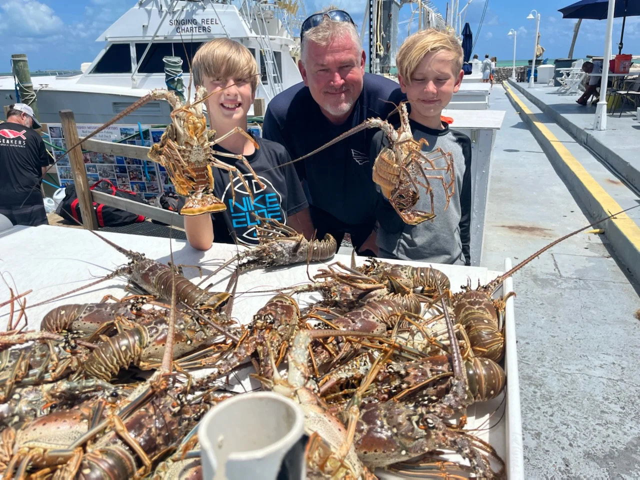 Lobster fishing in Islamorada, Florida