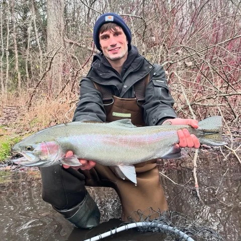 Fishing in Big Rapids, Michigan
