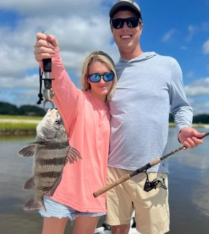 Flounder fishing in Little River, South Carolina