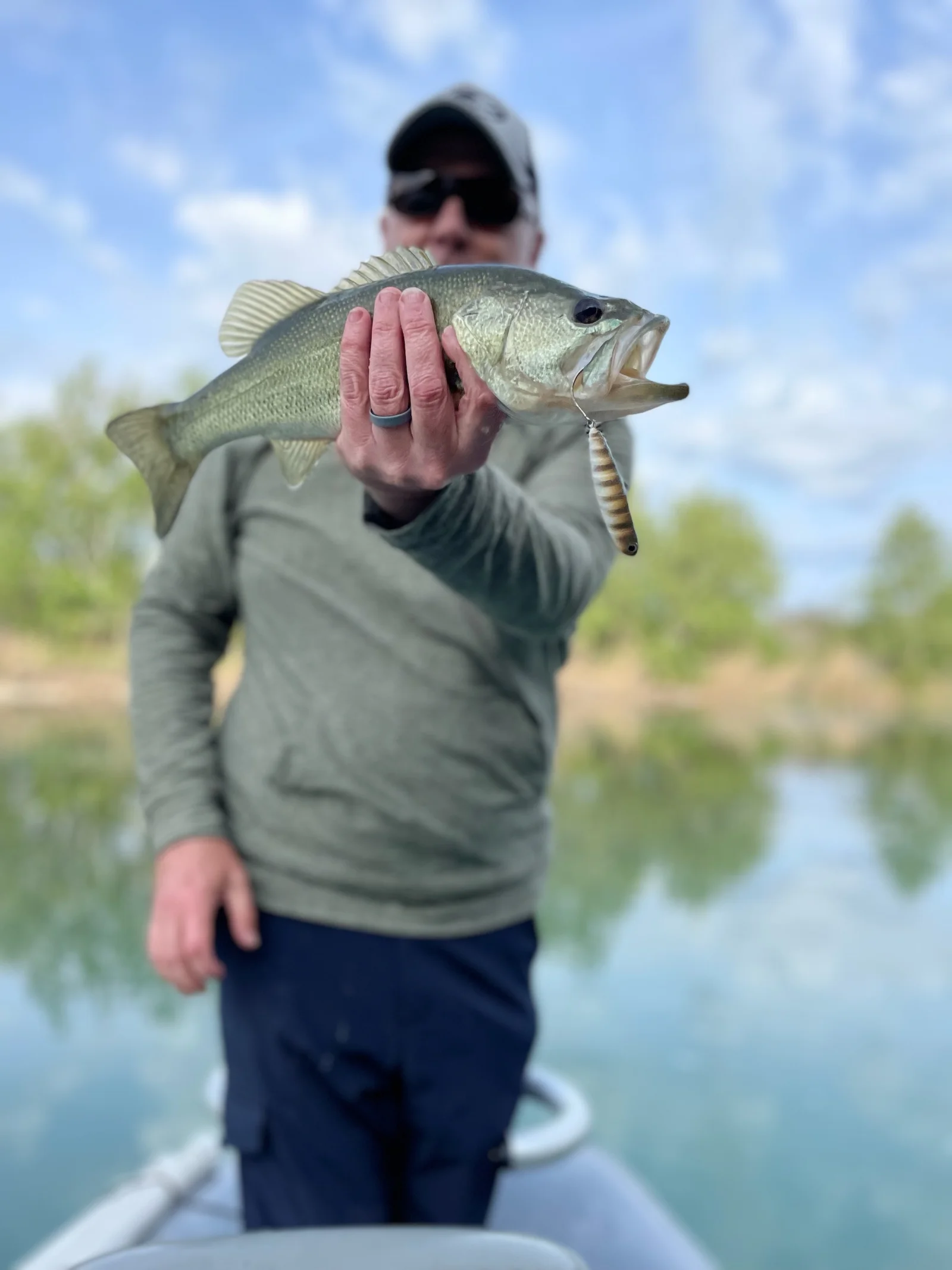 Largemouth Bass Fishing in New Braunfels, Texas