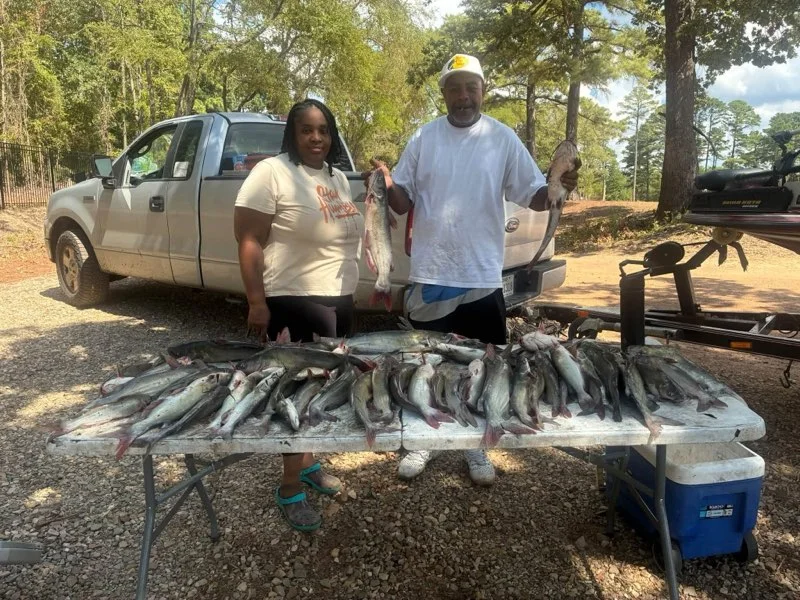 Fishing in Scroggins, Texas