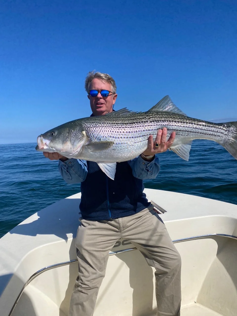 Striped Bass Fishing in Nantucket, Massachusetts