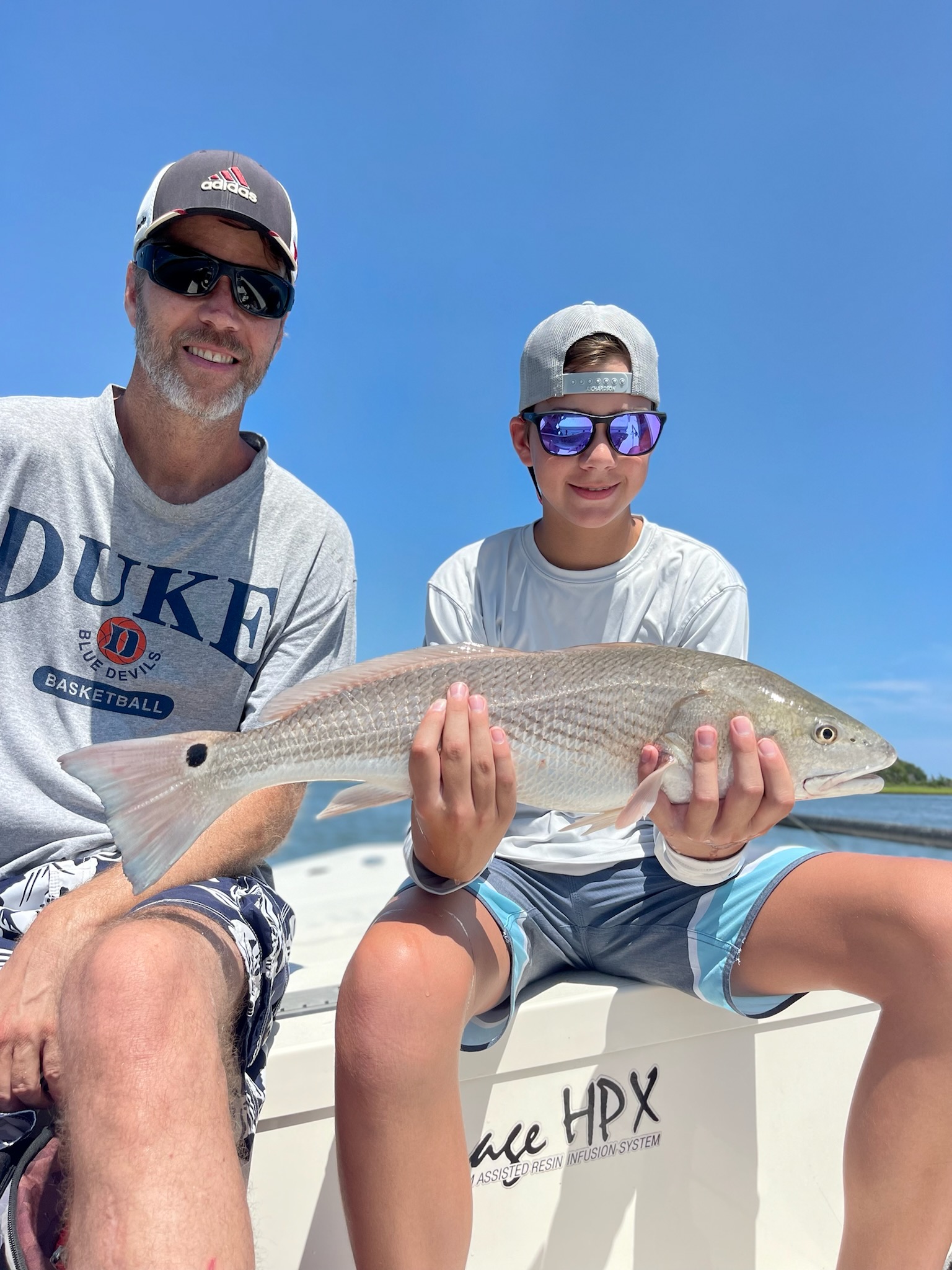 Redfish fishing in Wrightsville Beach, North Carolina, USA