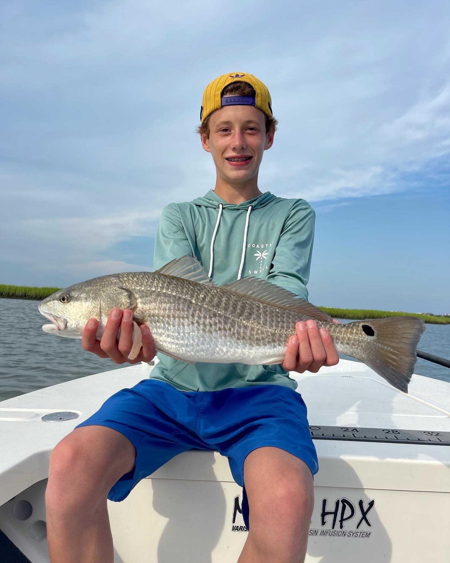 Redfish fishing in Wrightsville Beach, North Carolina, USA