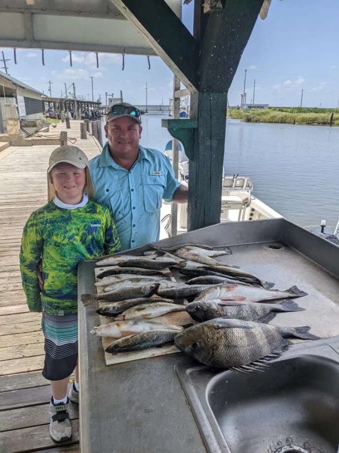 Redfish fishing in Sulphur, Louisiana