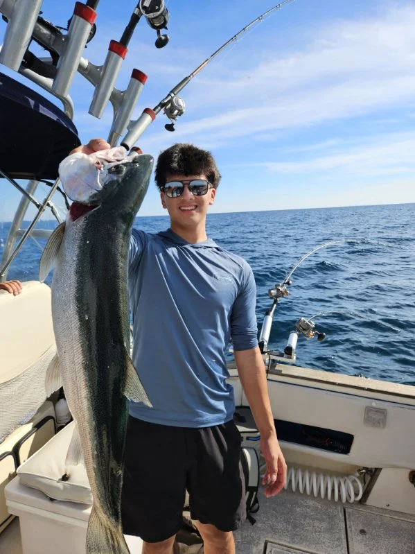 Fishing in Port Washington, Wisconsin